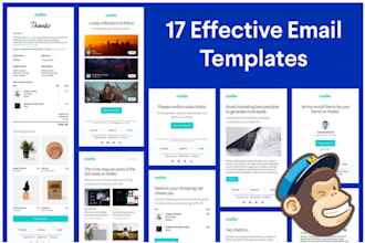 design mobile friendly mailchimp email newsletter templates quick delivery