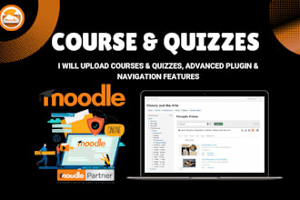 upload quizzes and course with advanced functionalities in moodle lms