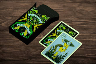 design card game illustration box design box mockup board game card illustration