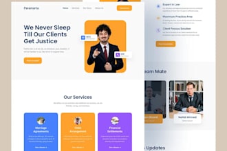 design a professional website for law firms and attorneys