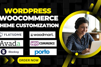 customize flatsome avada bridge porto woodmart woocommerce wordpress theme