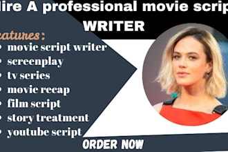 be scriptwriter, write movie script, screenplay, screenwriting, tv series, pilot