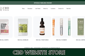 create a standout cannabis or cbd website with a premium vibe