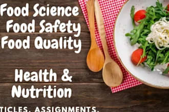 assist you in food science, food technology and nutrition