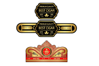 do modern cigar logo, bands, label, cigar box and any graphics design