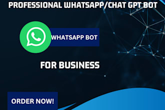 develop chatgpt whatsapp chatbot, langchain, erp