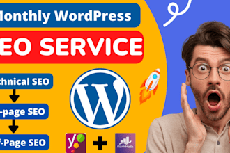 do complete wordpress website seo optimization, website ranking technical issues