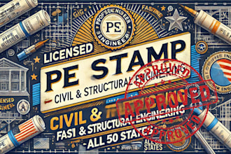 do pe stamp civil engineering project structural drawing analysis
