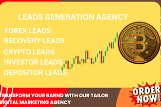 deliver live hot forex leads, forex recovery leads, for your targeted country