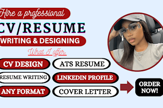 write or edit resumes for IT, healthcare, engineering, legal, and career change