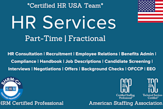 provide HR support for small businesses and nonprofits, shrm certified