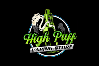 make awesome vape store and vape logo or any graphics design