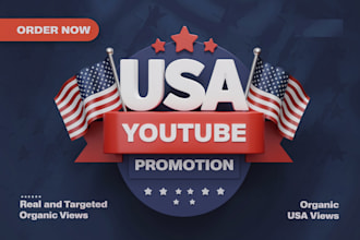 do organic USA youtube promotion to gain active views and complete monetization