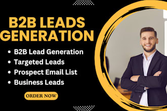 provide b2b leads generation, linkedin prospecting, and targeted email list