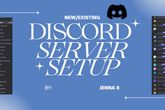 set up your new or existing discord server