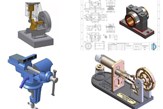 design 3d cad models 3d models 2d cad mechanical drawing solidworks creo autocad