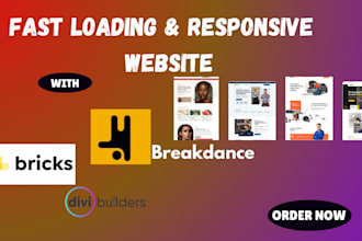 design, redesign, update, clone wordpress website with breakdance builder