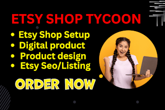 setup etsy shop, etsy digital planner, etsy digital products, etsy listing, seo