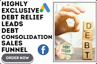 generate debt relief leads debt settlement debt consolidation leads debt leads