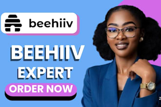 setup beehiiv account beehive landing page ai newsletter template design