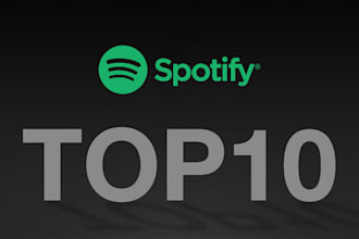 chart your spotify song to top 10 in spotify chart successfully