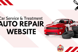 create auto workshop website landing page car repair towing website sales leads