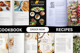 editable canva cookbook design cookbook cover amazon kdp upload a plus content