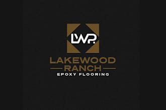 create classy modern epoxy flooring company logo design