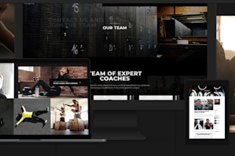 design professional personal trainer website,  fitness coach website design