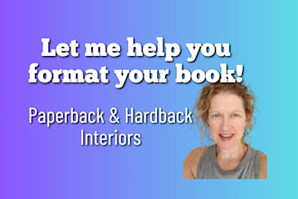 format your fiction book interior for amazon KDP ingramspark more