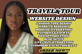 travel tour website travel agency website booking website