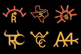make western style cattle brand logo for your ranch and farm