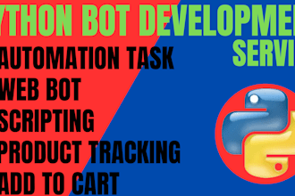 do python scripts, automation bot, web scraping, automation coding, crawler