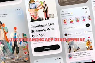 develop live streaming app streaming website