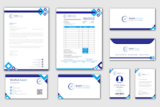 design professional stationery, letterheads and business cards