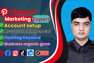 create pins and boards as a pinterest  marketing manager