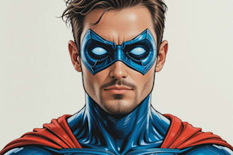 draw you as an amazing superhero