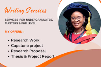 research,capstone project,proposal, phd ,dissertations, assigned,masters, report