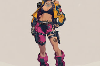 create your unique dnd style game character art
