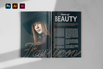 design stylish magazine and catalog layout