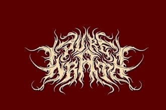 design you a brutal death metal, slamming, deathcore logo