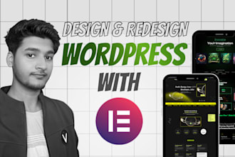 build ecommerce wordpress website by elementor pro