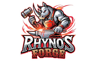 create creative and good looking rhino logo design
