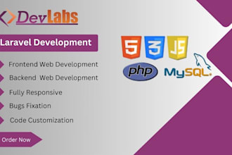 be your expert PHP laravel developer for custom websites