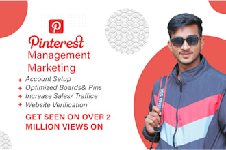 setup , pins and boards as a pinterest marketing manager