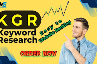 low competition kgr keyword research for SEO success