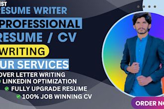 expertly write a professional resume CV cover letter
