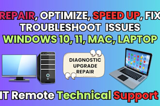 repair, optimize, speed up, fix troubleshoot windows 10, 11