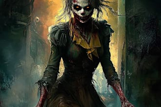 make fantasy horror character and monster art