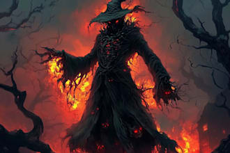draw furry art , character designs , horror fantasy, anime